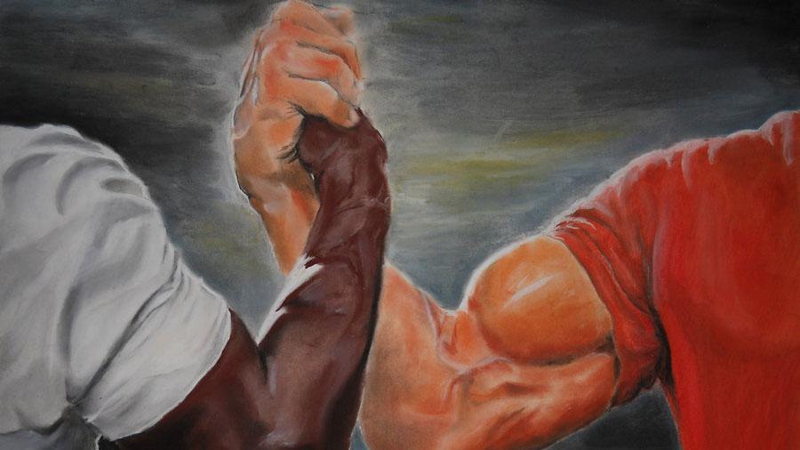 epic hand shake