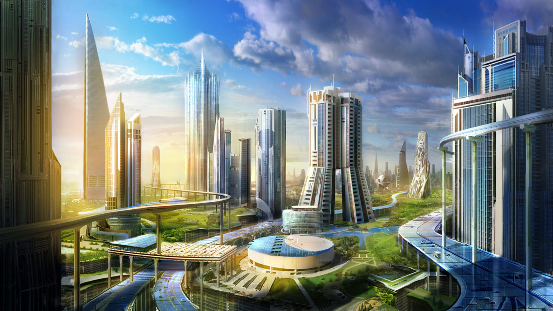 Futuristic city