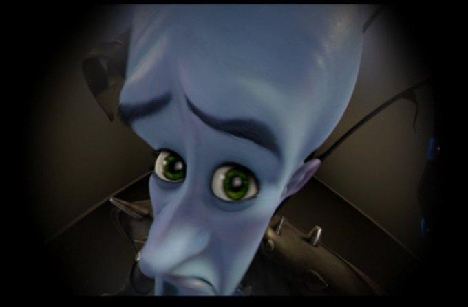 Megamind peeking