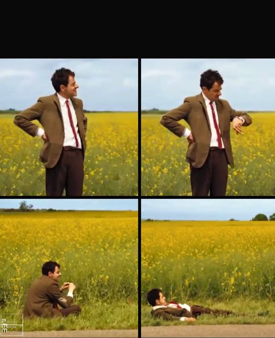 Mr bean waiting