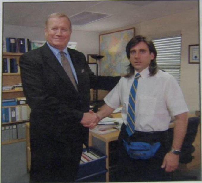 the office handshake