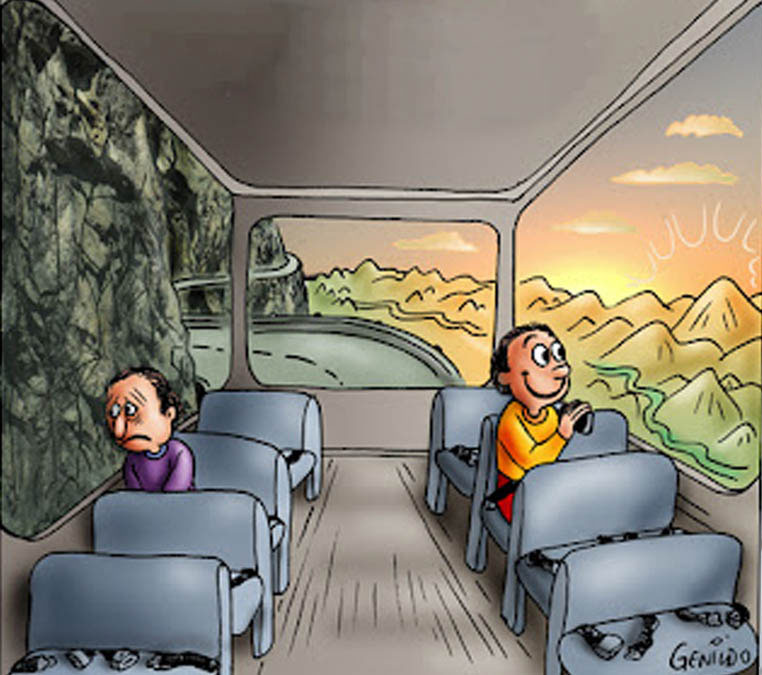 two guys on a bus
